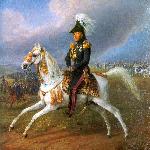 Bairactar or. ar. - King Wilhelm I von Württemberg na Bairactar. Obraz Albrechta Adama