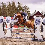 Feliks - showjumping in sweden with owner<br />&copy; My Silfwer