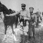Kasztanka ex Fantazja - Józef Piłsudski i Kasztanka<br />&copy; Źródło: Stefan Hińcza, Pierwszy żołnierz Odrodzonej Polski, Polski Instytut Wydawniczy, Katowice 1932<br /><i>Data wykonania zdjęcia: ok. 1914 r.</i>